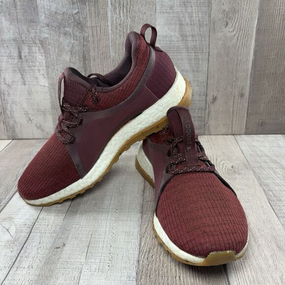 Adidas PureBoost X All Terrain Red Night Womens 7 Running Shoes Athletic Sneaker - Picture 2 of 16